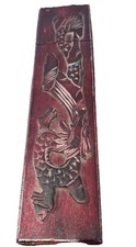 Vintage Japanese Chopstick Set In Dragon Design Case Rare Collectible Chopsticks picture
