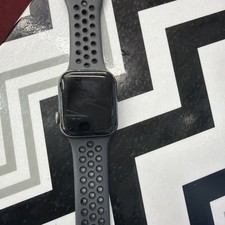 Apple Watch Series SE 44mm Black Aluminum Case Black Sport Band 32GB HR picture