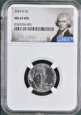 2024 D Jefferson Nickel 5¢ NGC MS 67 6FS picture