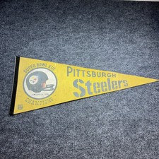 Vintage 1976 Pittsburgh Steelers NFL Super Bowl Champions Pennant 30”  picture
