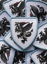 MNUFC/FA Wales Embroidered Patch - Black, Blue, Grey picture