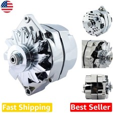 Durable 100A Chrome GM Alternator Self-Exciting High Output 1 picture