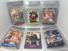 2025 One Piece Japanese McDonald’s Promo Set Of 6 TCC Graded Gem Mint 10 picture