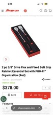 NEW Snap On 2Pc DARK TITANIUM Soft Grip Ratchet Foam Set 202RT05FDT FHL80 FHF80A picture