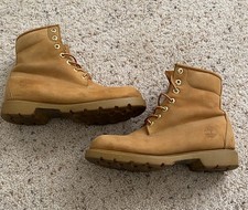 Timberland Men's Wheat Nubuck Ankle Lace-Up Work Boots Round Toe US 10 picture