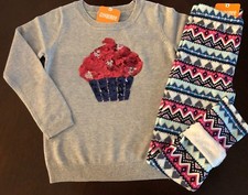 NWT Gymboree Girl Ice Dancer Cupcake Sweater & Leggings Outfit 5 6 7 8  picture
