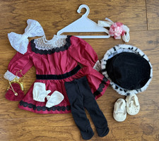 American Girl Doll BeForever Samantha Lot of 10 Holiday Dress Meet Purse picture