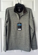 KÜHL RYZER  Women’s M Gray Heathered 1/4 Zip Mock Neck Stretch Pullover LS picture