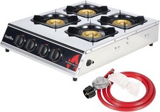 4 Burner Propane Gas Stove 40K BTU Portable Stove for Camping, Outdoor Cooking picture