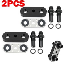 2PCS For GM 6L80E 6L90E 8L90E Transmission Cooler Line Adapter Plate 6AN CNC picture