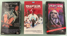PHANTASM I, II and III VHS Factory sealed NM 1, 2, 3 WATERMARKS 1984 box not CGC picture