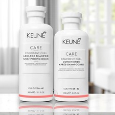 Keune Care Confident Curl Low Poo Shampoo 10.1 Oz & Conditioner 8.5 Oz Duo Set picture