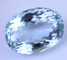 29.90 Ct Natural Namibia Jeremejevite Flawless Certified Oval Cut Loose Gemstone picture