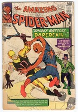 Amazing Spider-Man 16 1964 Marvel Comics G- 1.8 1st X-Over Daredevil picture