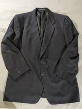 Vintage Ermenegildo Zegna Sport Coat Mens XL Black Luxury Jacket Wool 46R US picture