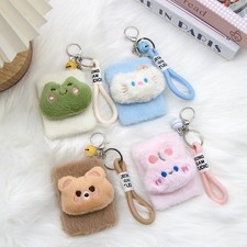 Cute Plush Bag Charm Keychain Double-Sided Makeup Mirror Purse Backpack Accessor picture
