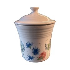 Fiesta Breezy Floral Utility/Jam Jar~Fiestaware~Mini Canister NWT picture