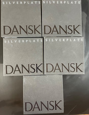 MCM Dansk Gunnar Cyrén Silver Plate Paperweight Vintage Lot 5 Animals NEW / NOS picture