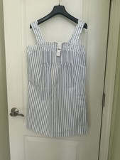 NWT J. Crew XS Ondine Mini Dress Double Cotton Poplin White picture