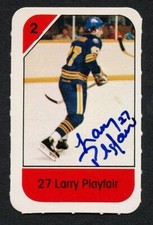 Larry Playfair signed autograph auto 1982-83 Post Cereal NHL Hockey Card picture