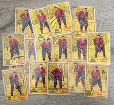 1967-1968 OPC O-PEE-CHEE Montreal Canadiens Hockey Cards Mostly Signed picture