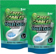 POWDER PLUNGER Toilet Bowl Clog Remover - 2 Pack Net WT 16.5 oz picture