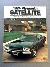 1974 Plymouth Satellite and Road Runner Sales Brochure Catalog picture
