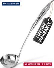 Zulay Kitchen Stainless Steel Soup Ladle - 13