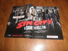 JESSICA ALBA -SIN CITY A DAME TO KILL FOR-Original Two Page Promo AD-2014 picture