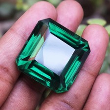 140.00 CT Flawless Muzo Green Emerald Octagon Cut Certified Loose Gemstone picture