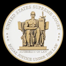 Supreme Court Authority of Law Challenge Coin picture