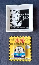 Rare Todd Goldman Art Dick the Measuring Tape Stick Sealed NOS Ash Tray Lot VTG picture