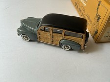 Brooklin Models BRK83 1947 Ford V-8 Station Wagon 1:43 Blue Gray Woody w/ Box picture