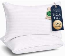 Beckham Hotel Collection Bed Pillows King Size Set of 2 picture
