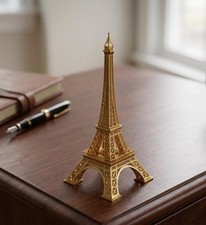 3D Printed Eiffel Tower Statue, Miniature Paris Decor picture