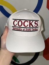 Vintage South Caroline Gamecocks The Game Bar Logo Snapback Hat Football picture