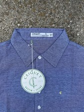 CRIQUET - NWT Organic Cotton Austin Mens XL Blue Short Sleeve Polo Shirt picture