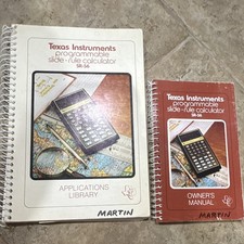 Vintage 1976 Texas Instruments TI SR-56 Owners Manual Applications Library picture