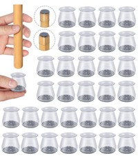 32 Pcs Chair Leg Protectors For Hardwood Floors Oasmu Silicone Felt Furniture picture