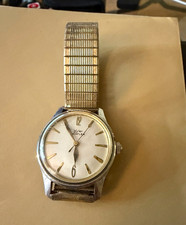 Wyler Incaflex Vintage 1950s Manual Wind 17J White Dial 32-35.9mm Gold. picture