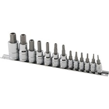 Klutch Tamper-Resistant Hex Bit Socket Set, 13-Pc., SAE picture