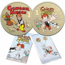 2021 $1 Centenary of Ginger Meggs UNC Two Coin Set by Royal Australian Mint picture