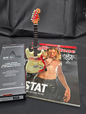 Rolling Stone Magazine The Vampire Lestat Cover & Bloody Fender Mini Guitar New picture