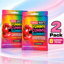 Swiss Navy Yummy Cummy Gummy - Oral Secretion Sweetener - 2 Pack (8 Gummies) picture