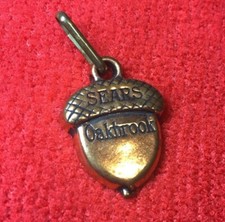 Vintage Sears Oakbrook Copper Metal Replacement Zipper Follower Charm picture