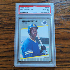Fleer 1989 Ken Griffey Jr Rookie #548 PSA 10 GEM MT Baseball Card picture