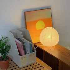 Japanese Wabi Sabi Rice Paper Table Lamp 8