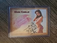 2018 Collector's Expo Maria Kanellis Autograph Kiss Card picture