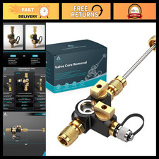 Dual Valve Core Removal Tool with Sight Glass - Vacuum-Rated 20 Microns, HVAC To picture