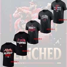 FREESHIP  - Atlanta Braves Team 2026 Postseason Clinched Black Shirt For Fans picture